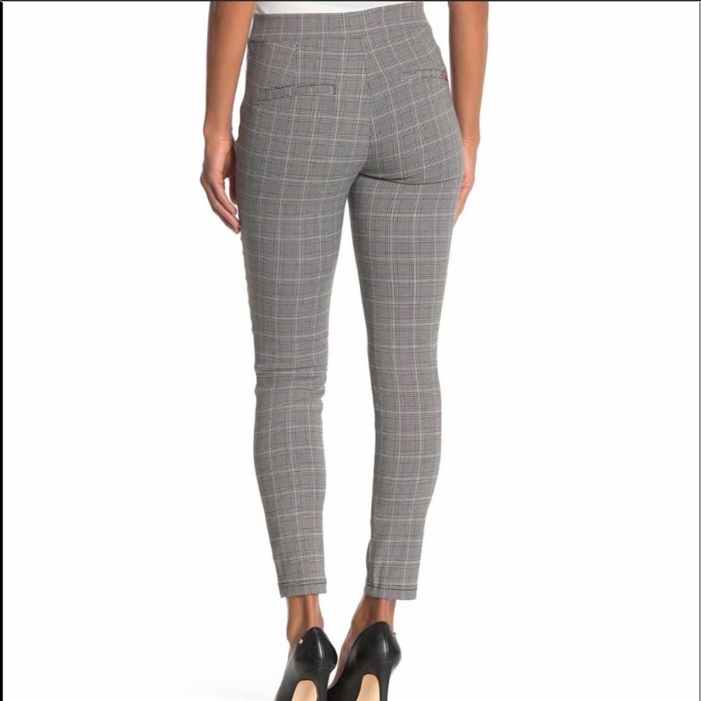 Calvin Klein skinny dress pant stretchy plaid sz 6